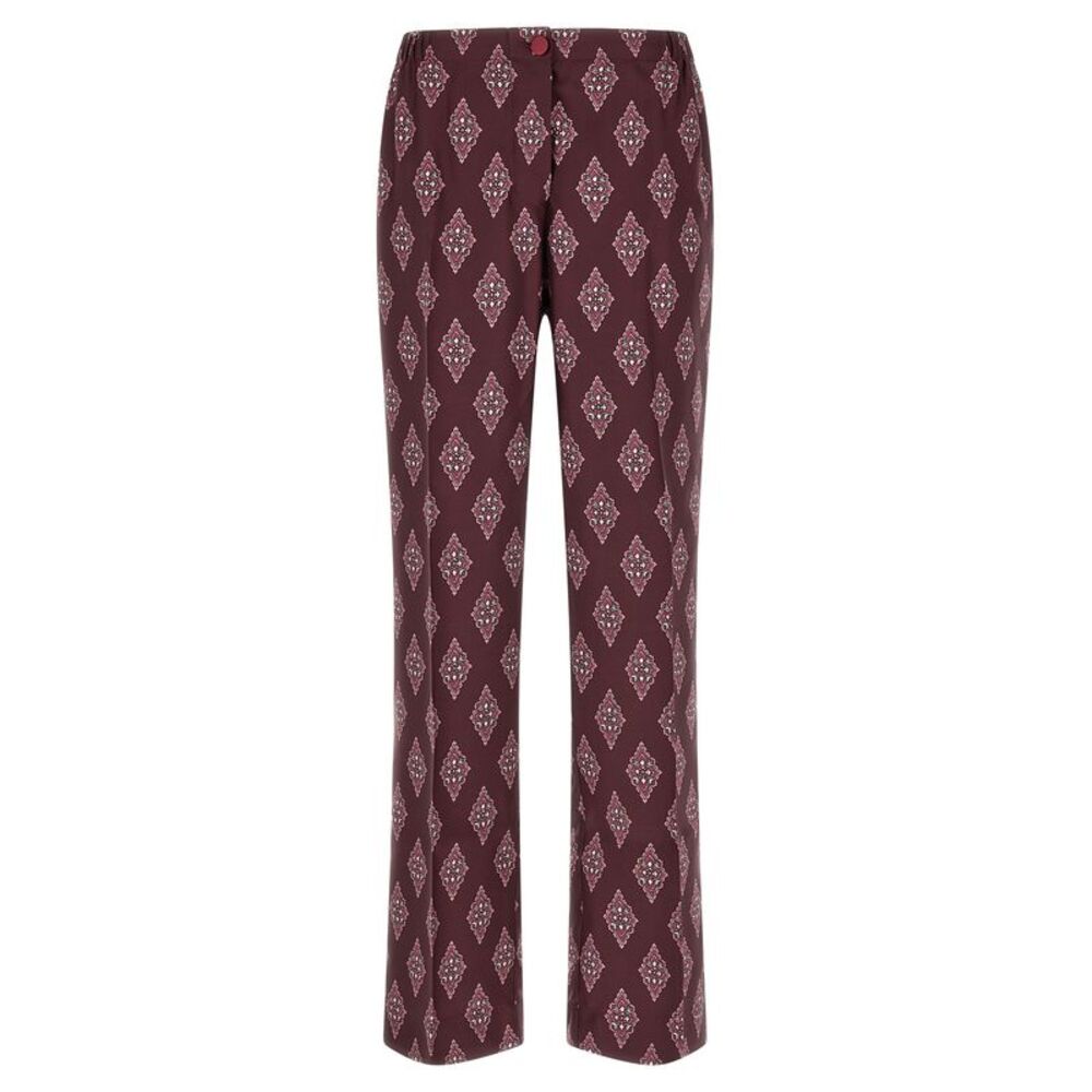 F.R.S. - FOR RESTLESS SLEEPERS Multicolor Silk Casual Women's Pants